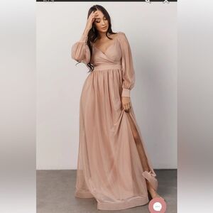 NWT Baltic Born Octavia Shimmer Gown in Blush Women's XL